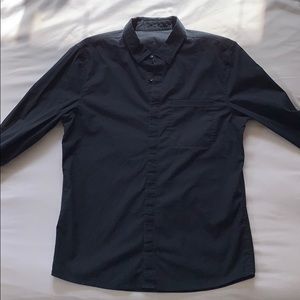 Lululemon navy blue recommission ls button down